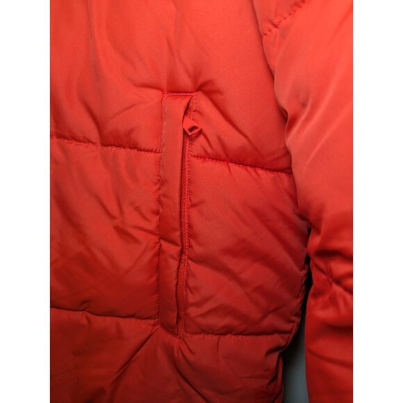 GAP Cold Control Max Red Jacket Womens M Hooded Puffer Water Resistant Coat - Picture 8 of 14
